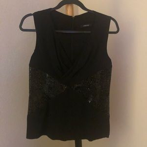 Versace silk top size 12